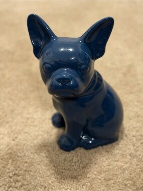 Threshold blue French Bulldog Cookie Jar